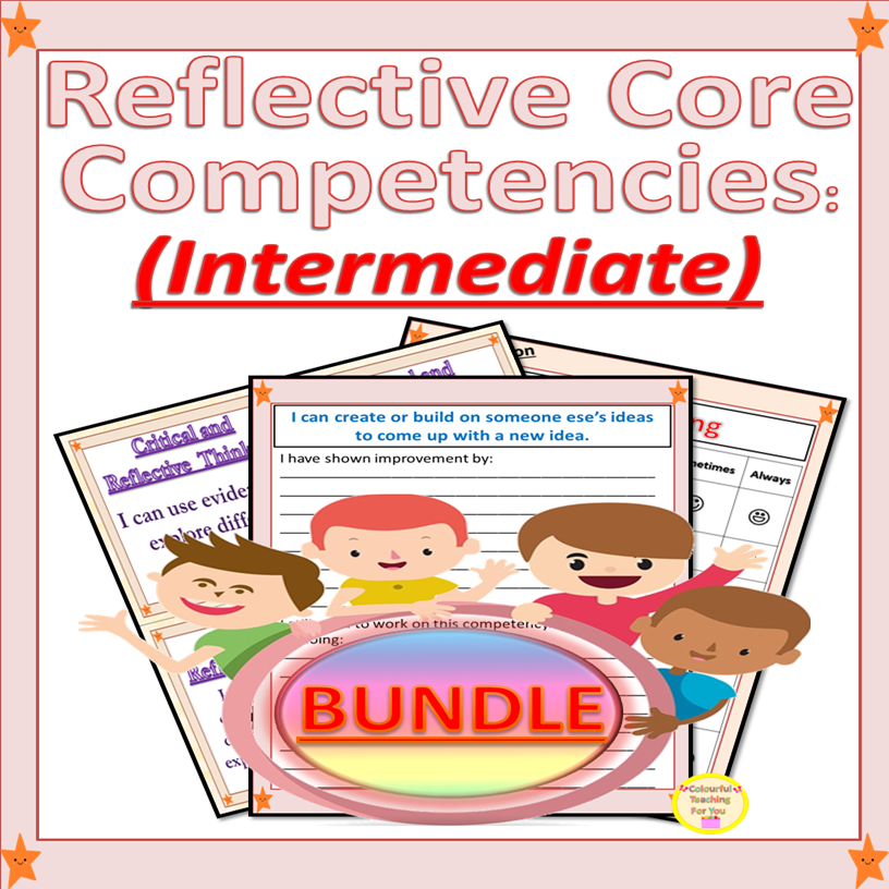 BC Core Competencies Self Reflection Journal for Intermediate Students