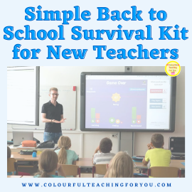 Simple Back to School Survival Kit for New Teachers