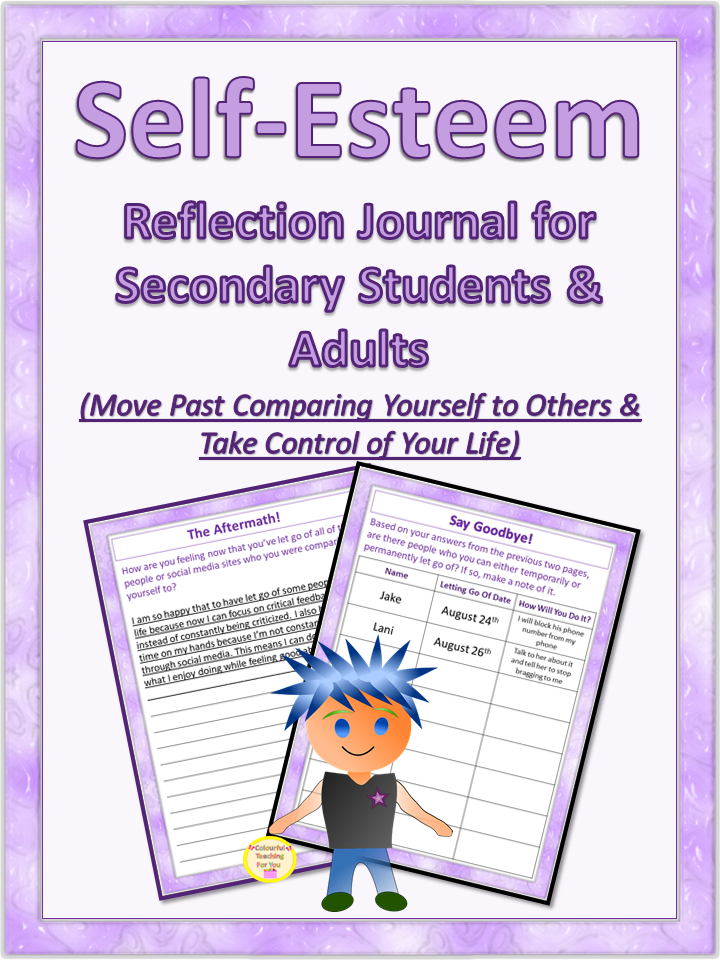Self-Esteem Reflection Journal for Secondary Students and Adults
