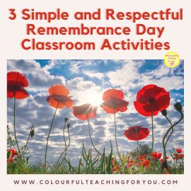 3 Simple and Respectful Remembrance Day Classroom Activities